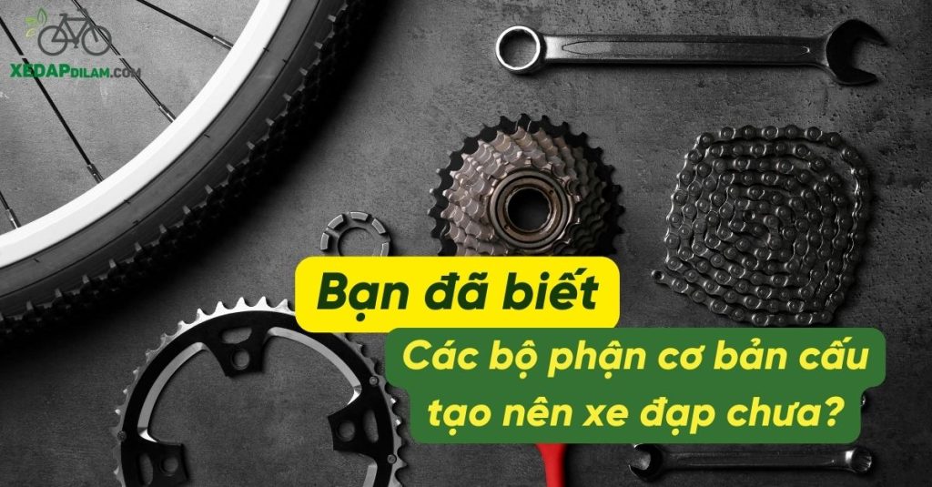 Các bộ phận cơ bản cấu tạo nên xe đạp