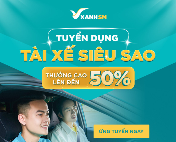 TUYỂN DỤNG TÀI XẾ XANH SM